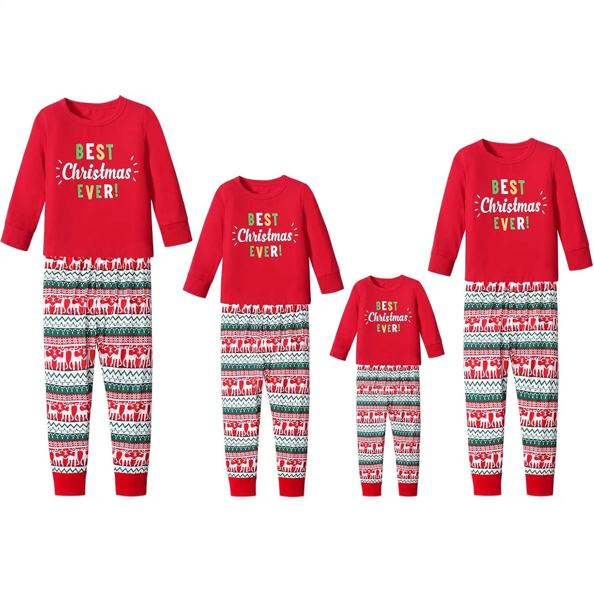"Best Christmas Ever" Family Matching Christmas Pajamas Sets