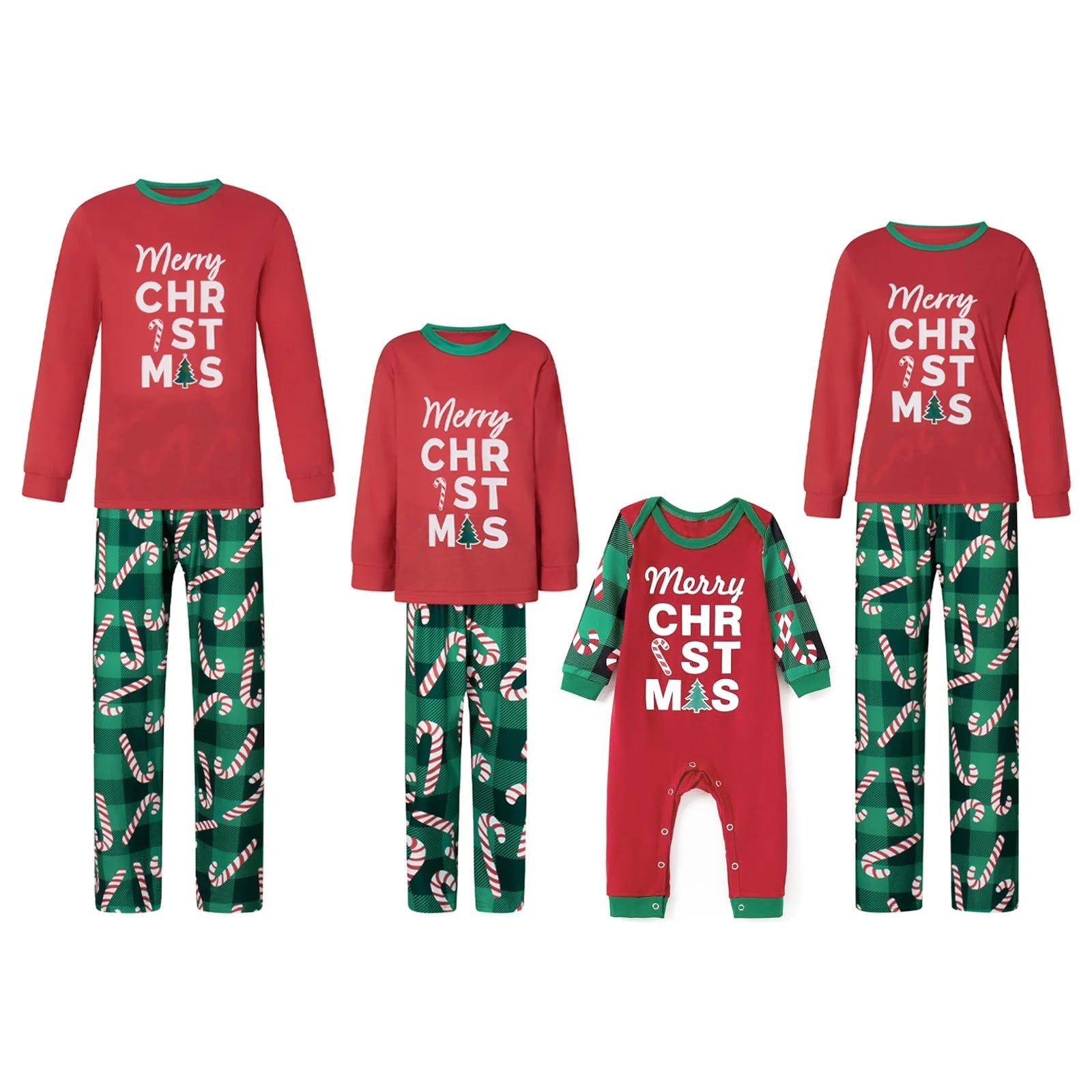 "Merry Christmas" Family Matching Christmas Pajamas Sets